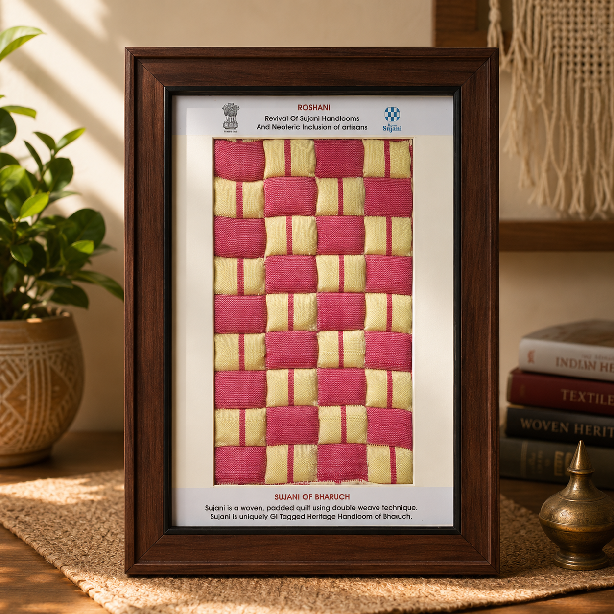 Handcrafted Sujani Memento Gift Frame