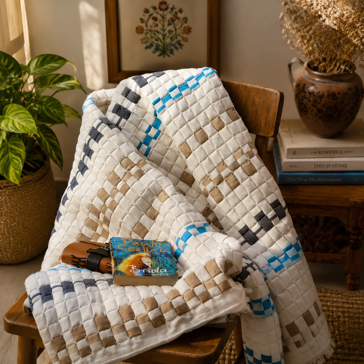 Handwoven Sujani Multipurpose Mat